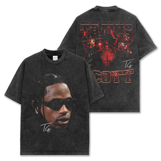 VINTAGE GRAPHIC TEE&HOODIE|Travis Scott TS V10.3
