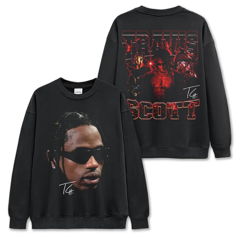 VINTAGE GRAPHIC TEE&HOODIE|Travis Scott TS V10.3
