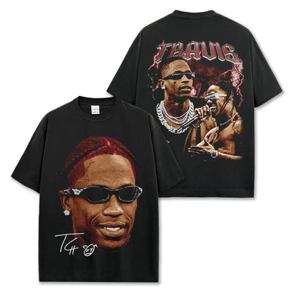 VINTAGE GRAPHIC TEE&HOODIE|Travis Scott TS V10.2