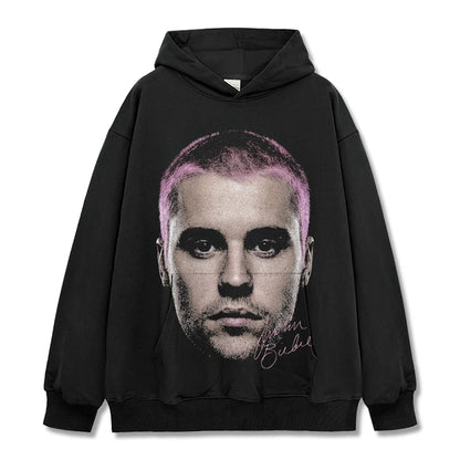 VINTAGE GRAPHIC TEE&HOODIE |Justin Bieber V9.9