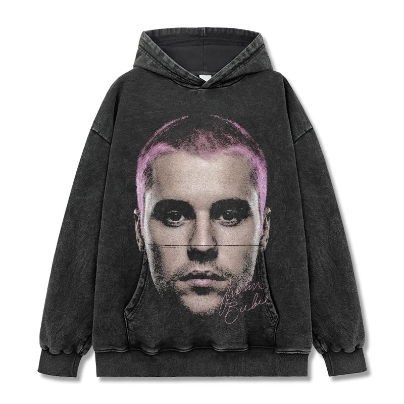 VINTAGE GRAPHIC TEE&HOODIE |Justin Bieber V9.9