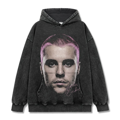 VINTAGE GRAPHIC TEE&HOODIE |Justin Bieber V9.9