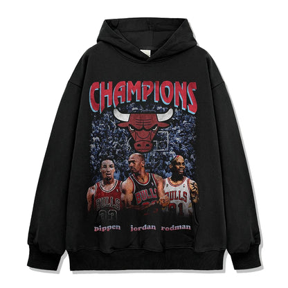 VINTAGE GRAPHIC TEE&HOODIE |Champions Bulls V9.9