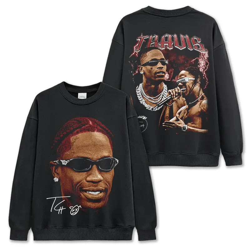 VINTAGE GRAPHIC TEE&HOODIE|Travis Scott TS V10.2