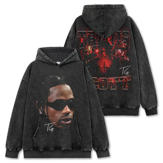 VINTAGE GRAPHIC TEE&HOODIE|Travis Scott TS V10.3
