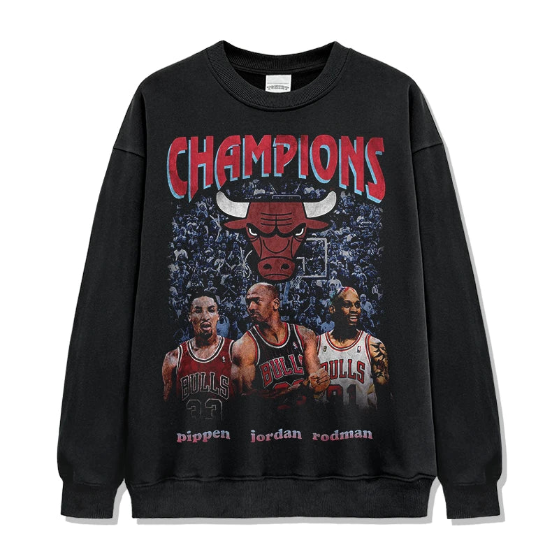 VINTAGE GRAPHIC TEE&HOODIE |Champions Bulls V9.9