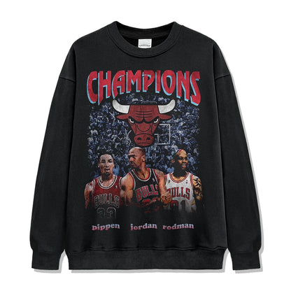 VINTAGE GRAPHIC TEE&HOODIE |Champions Bulls V9.9