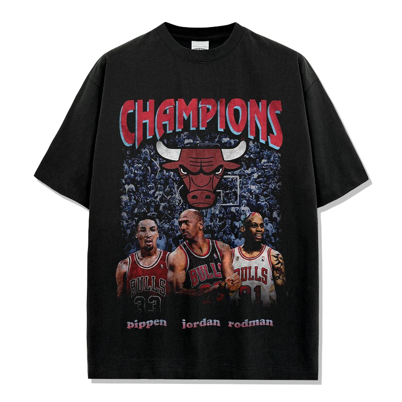 VINTAGE GRAPHIC TEE&HOODIE |Champions Bulls V9.9