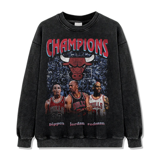 VINTAGE GRAPHIC TEE&HOODIE |Champions Bulls V9.9