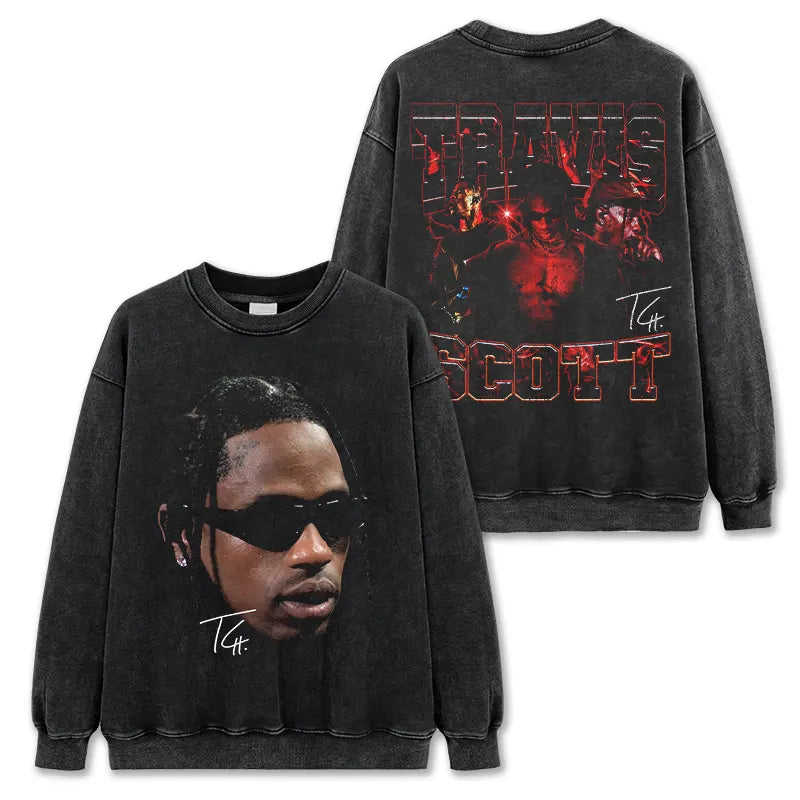 VINTAGE GRAPHIC TEE&HOODIE|Travis Scott TS V10.3