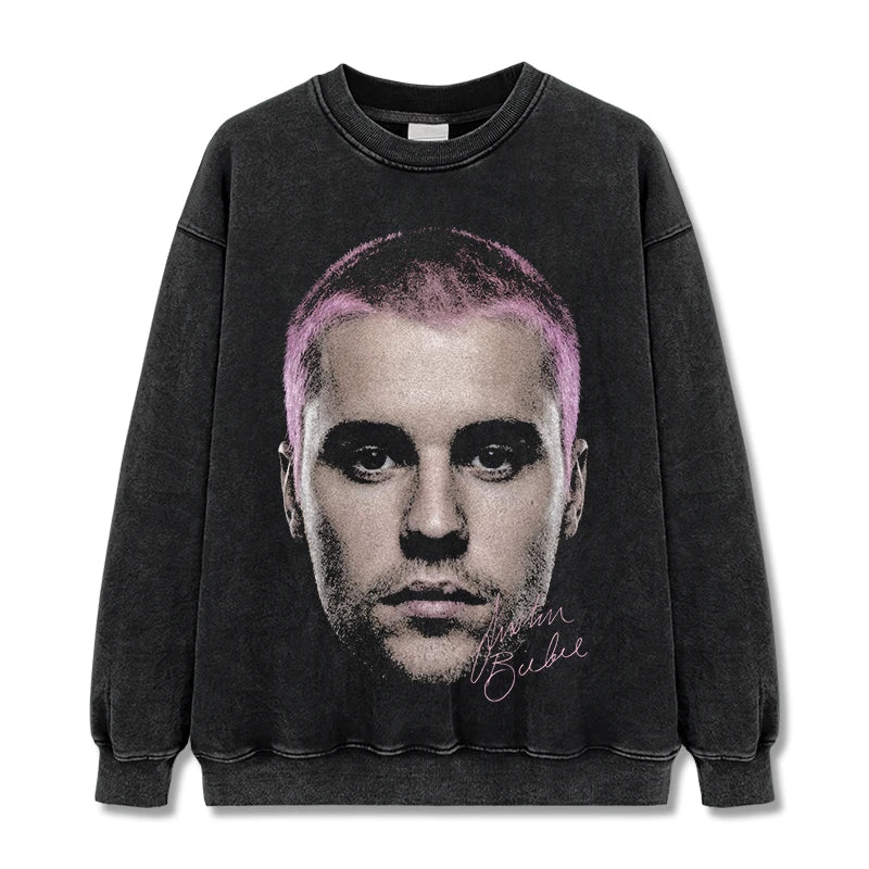 VINTAGE GRAPHIC TEE&HOODIE |Justin Bieber V9.9
