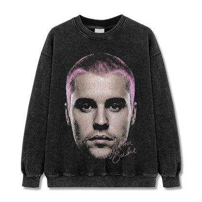 VINTAGE GRAPHIC TEE&HOODIE |Justin Bieber V9.9