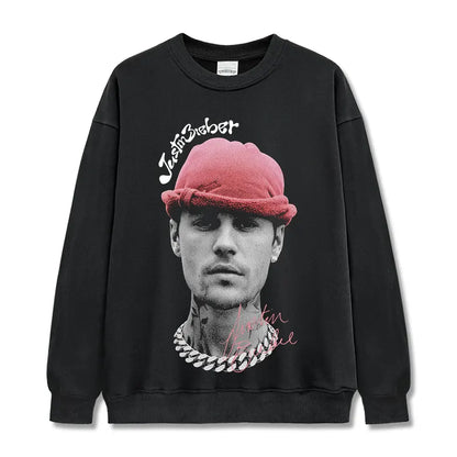 VINTAGE GRAPHIC TEE&HOODIE|Justin Bieber V9.19