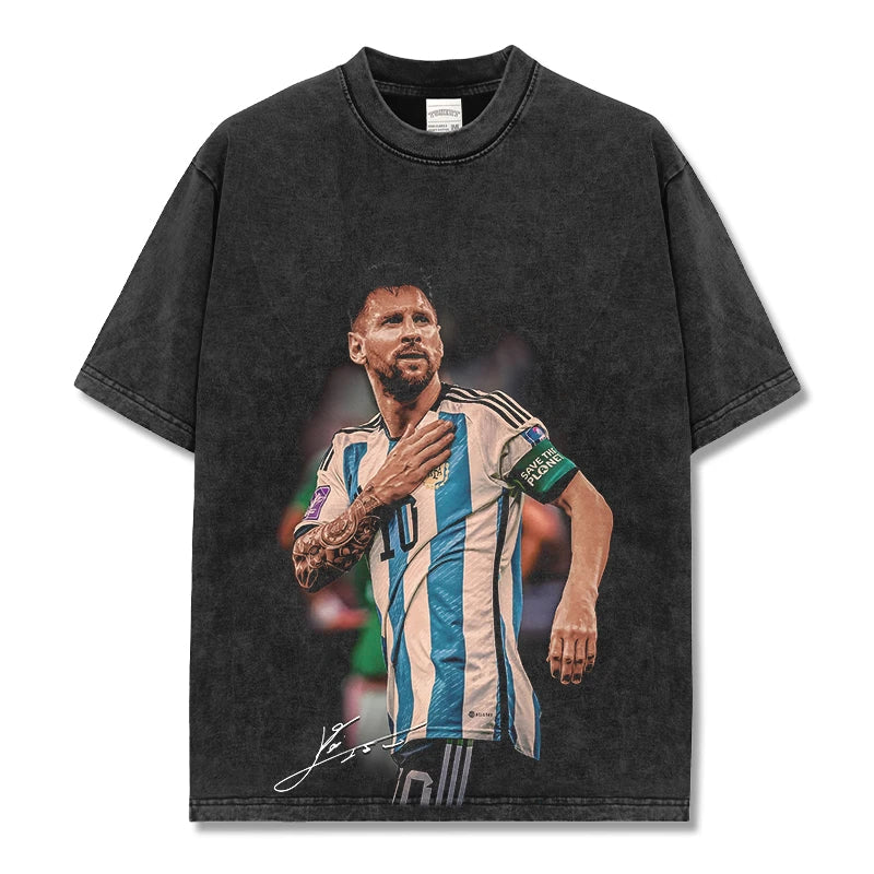 VINTAGE GRAPHIC TEE | Lionel Messi V8.25
