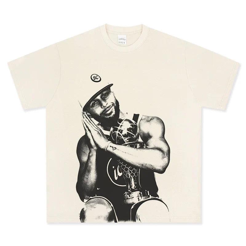 VINTAGE GRAPHIC TEE | NBA Champion Stephen Curry V8.6