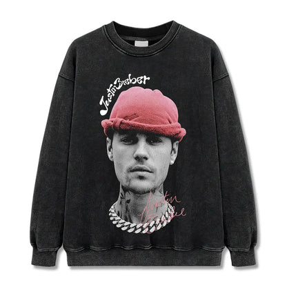 VINTAGE GRAPHIC TEE&HOODIE|Justin Bieber V9.19